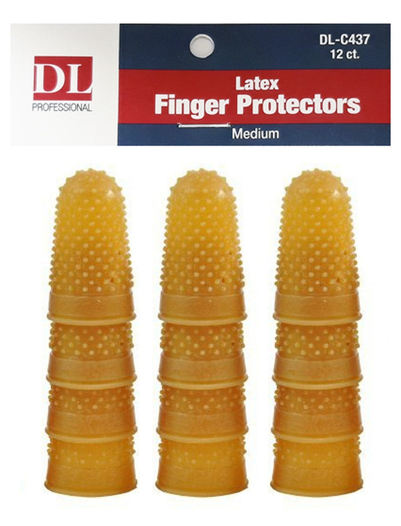 DL Professional - C437 Dedos de látex - Medianos, paquete de 12 unidades