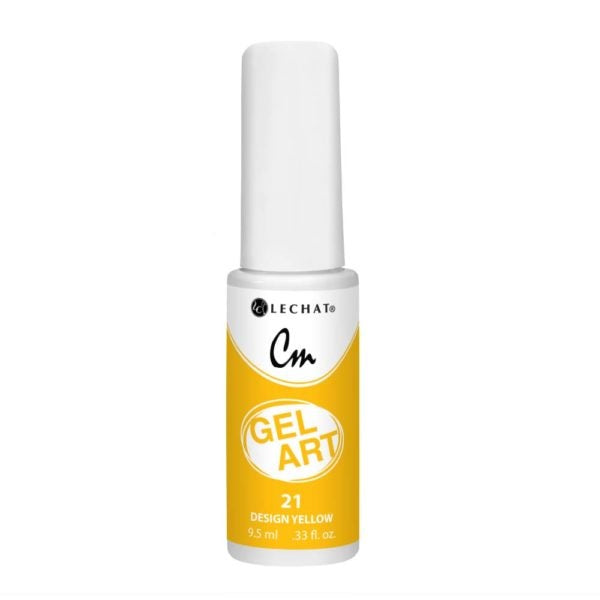 LeChat Gel Art CMG21 Design Yellow 0.33 oz