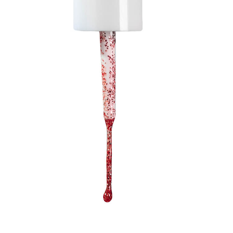 LeChat Gel Art CMG32 Red Glitter 0.33 oz
