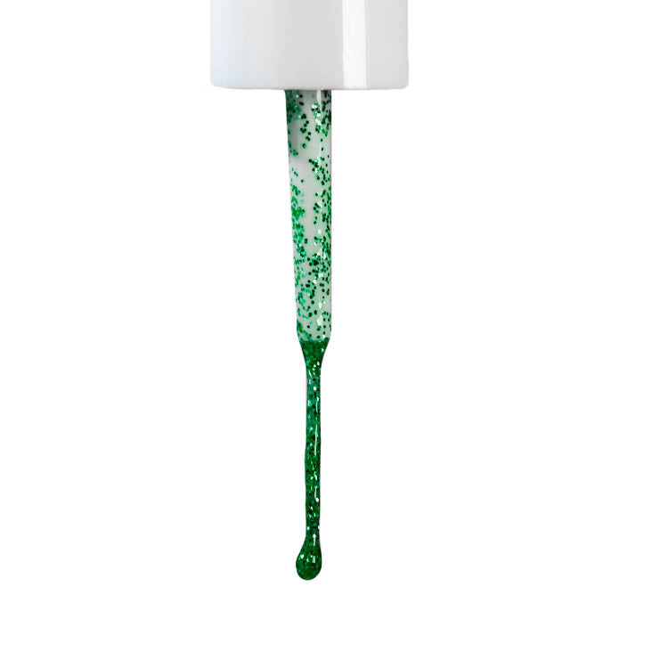 LeChat Gel Art CMG33 Green Glitter 0.33 oz