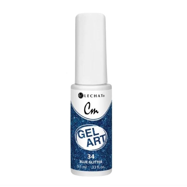 LeChat Gel Art CMG34 Blue Glitter 0.33 oz