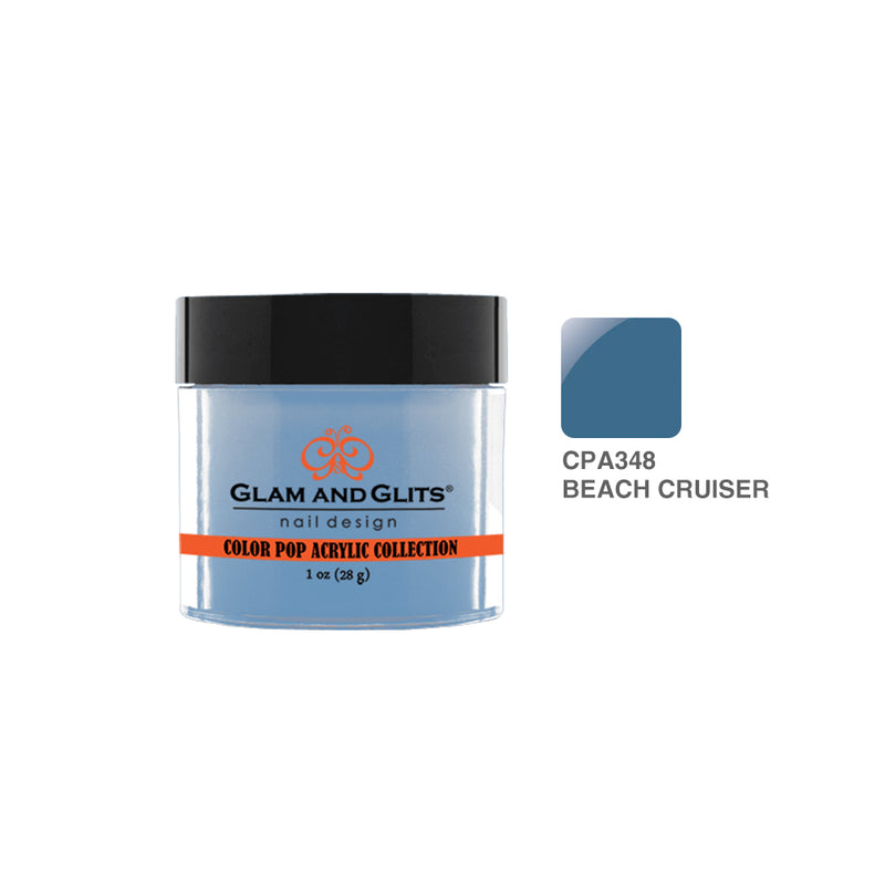 Glam & Glits - Polvo acrílico de color - 348 Beach Cruiser 1 oz