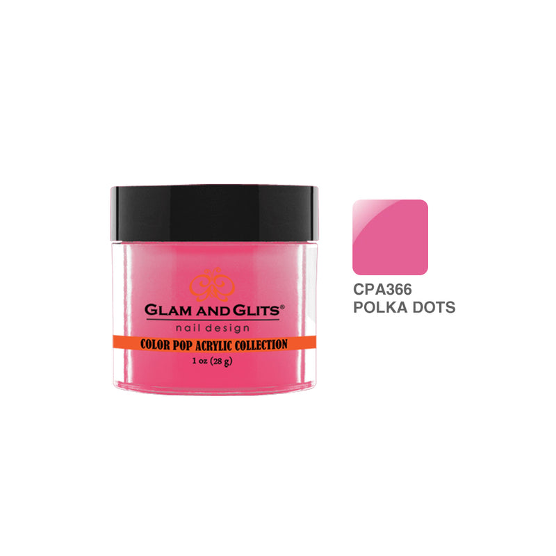 Glam & Glits - Color Acrylic Powder - 366 POLKA DOTS 1 oz