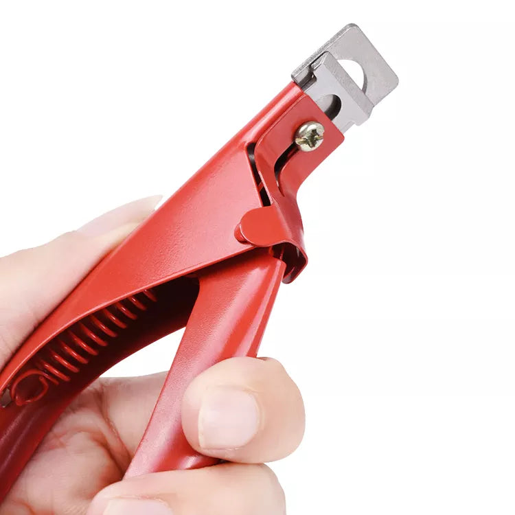 Body Toolz SC3337 Acrylic Tip Nail Slicer Cutter - Red