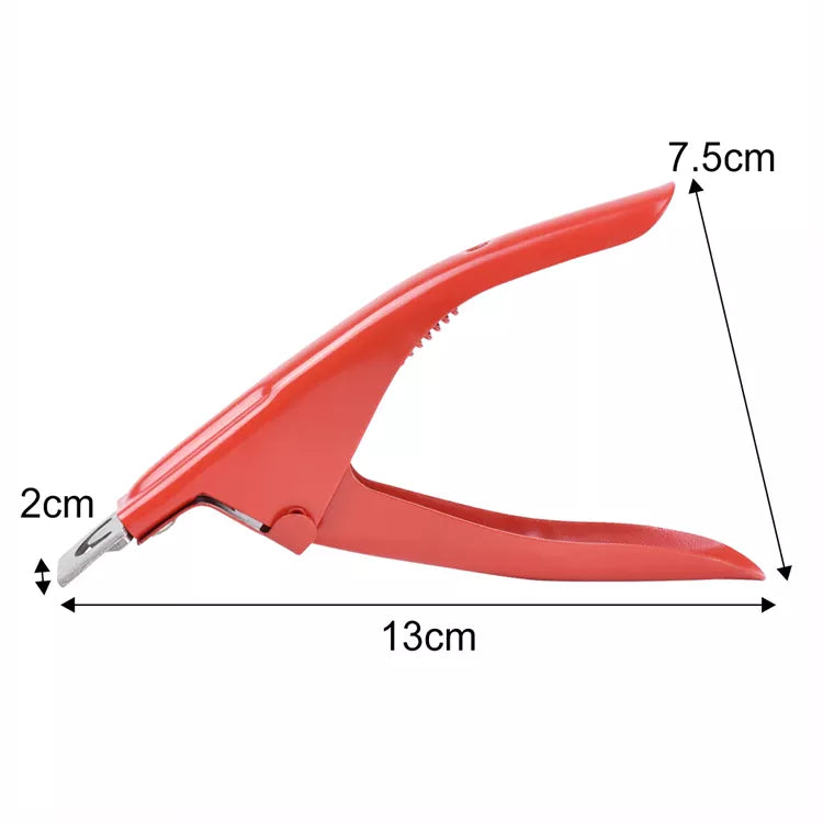 Body Toolz SC3337 Acrylic Tip Nail Slicer Cutter - Red
