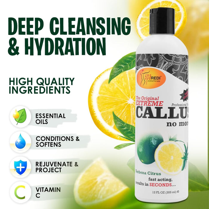 Spa Redi - Callus Remover - Lemon & Lime/Verbena Citrus 12 oz