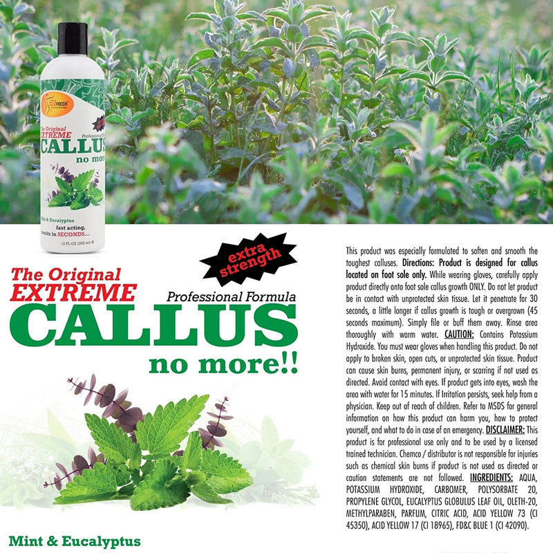 Spa Redi - Callus Remover - Mint & Eucalyptus 12 oz