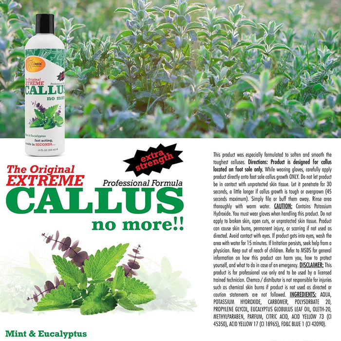 Spa Redi - Callus Remover - Mint & Eucalyptus 12 oz