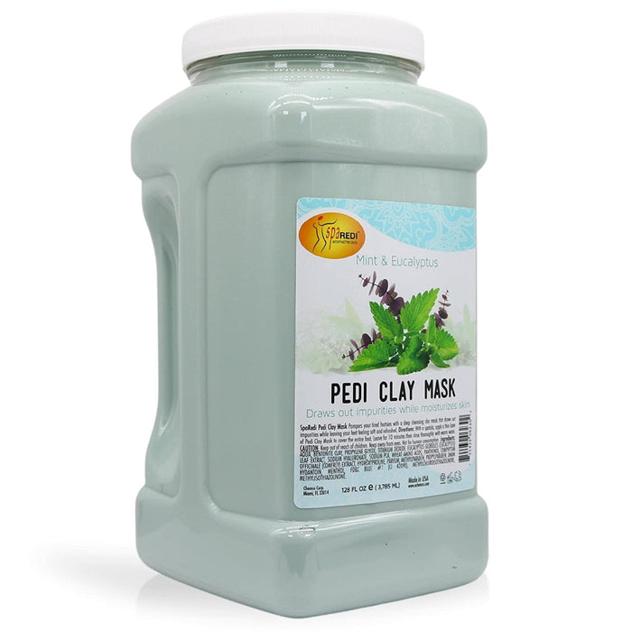 Spa Redi - Pedi Clay Mask - Mint & Eucalyptus 128 oz