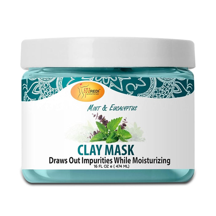 Spa Redi - Pedi Clay Mask - Mint & Eucalyptus 16 oz