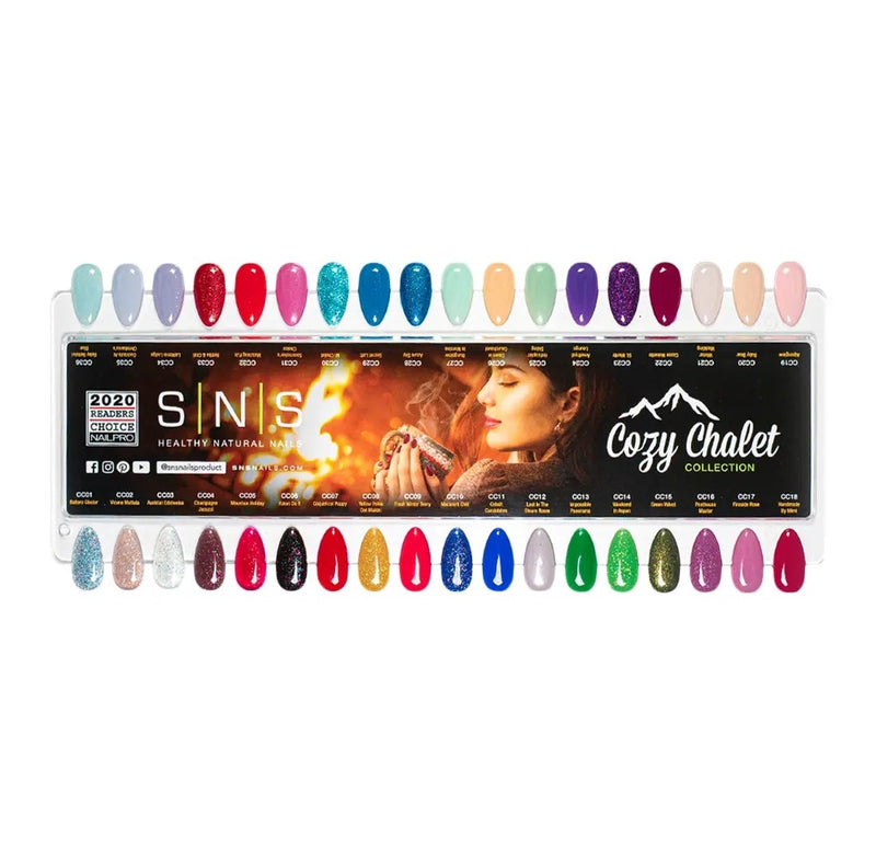 SNS Cozy Chalet Collection Color Swatches / Color Chart / Color Sample
