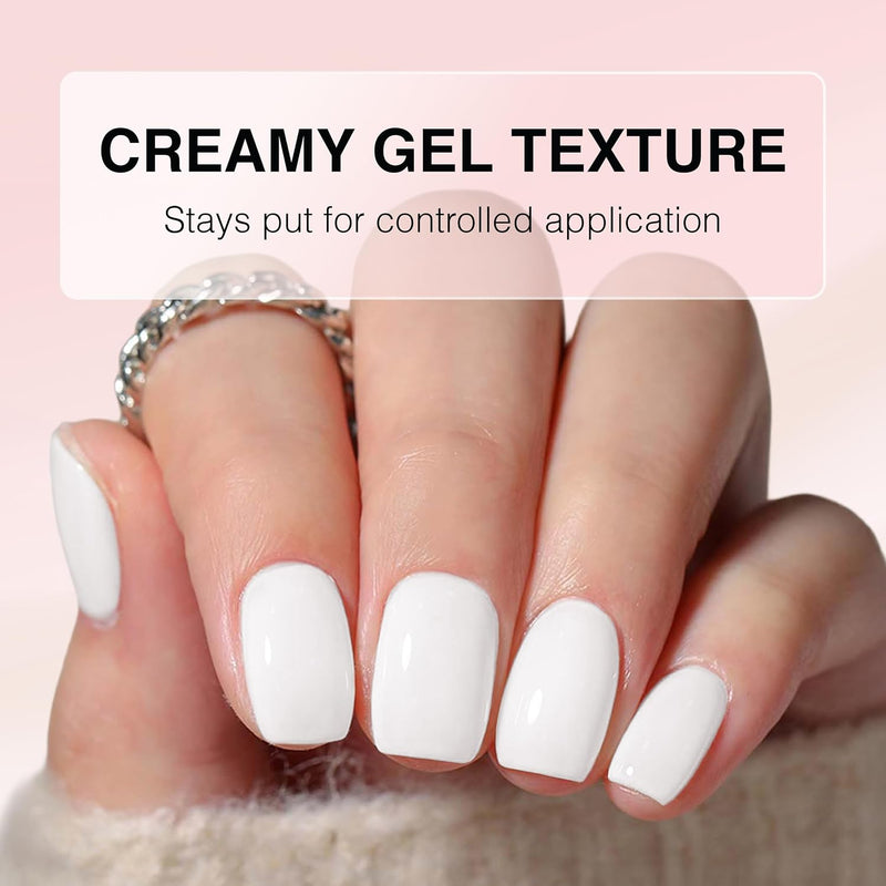 Cre8tion - Soak-Off Gel Polish - Super White 0.5 fl oz (3 Pack)