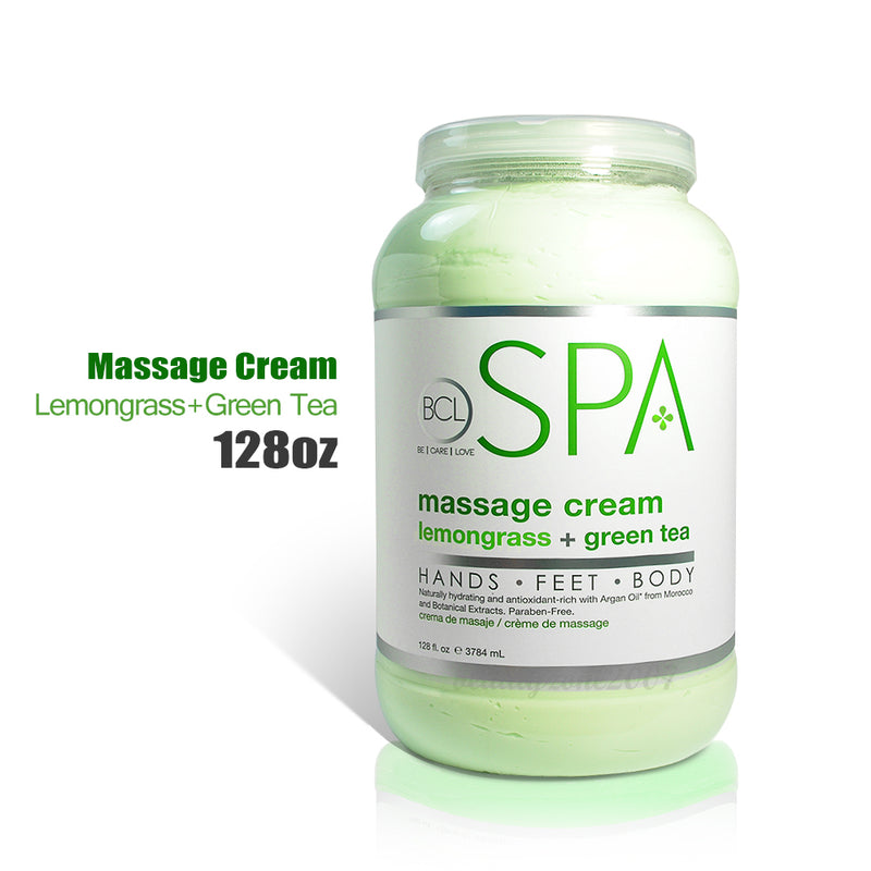 BCL SPA - Crema de Masaje - Hierba Limón + Té Verde 3.8 litros