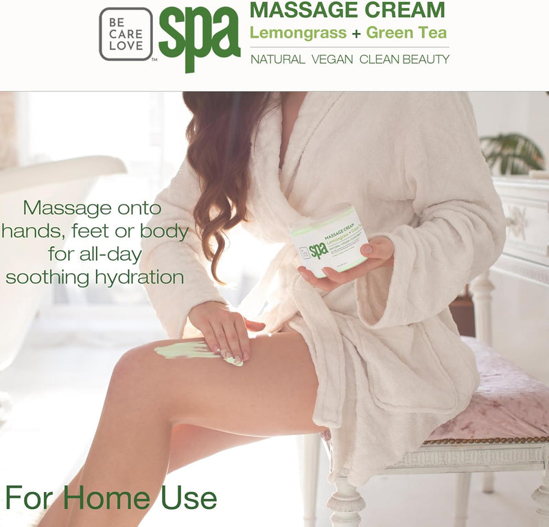 BCL SPA - Crema de Masaje - Hierba Limón + Té Verde 3.8 litros
