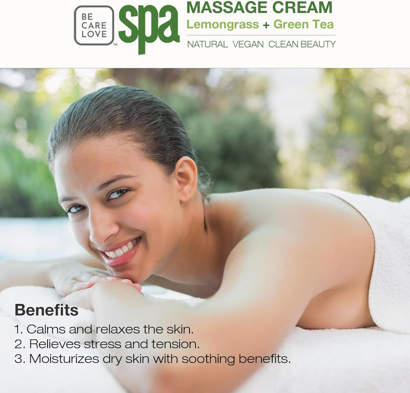 BCL SPA - Crema de Masaje - Hierba Limón + Té Verde 3.8 litros