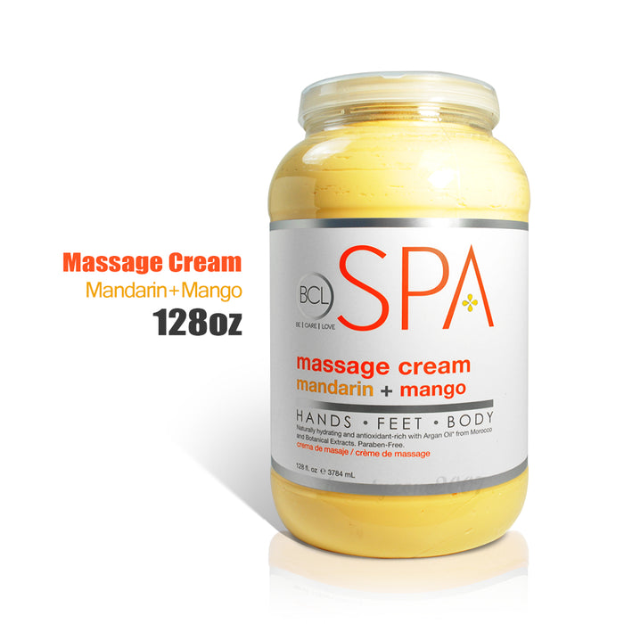 BCL SPA - Massage Cream - Mandarin + Mango 128 oz