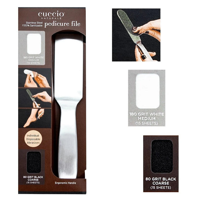 Cuccio Reusable Stainless Steel Pedicure File Kit