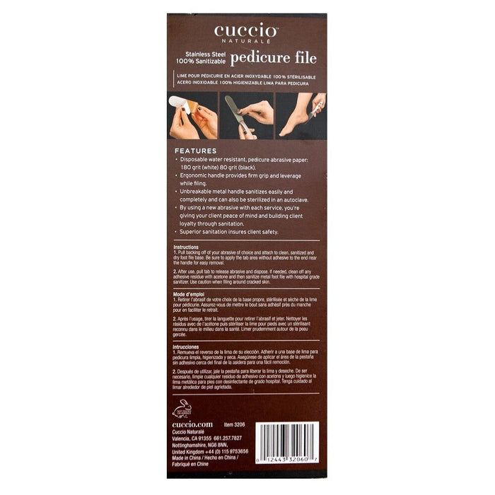 Cuccio Reusable Stainless Steel Pedicure File Kit