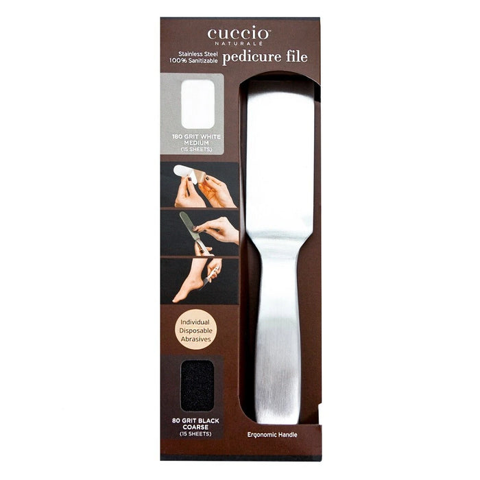 Cuccio Reusable Stainless Steel Pedicure File Kit
