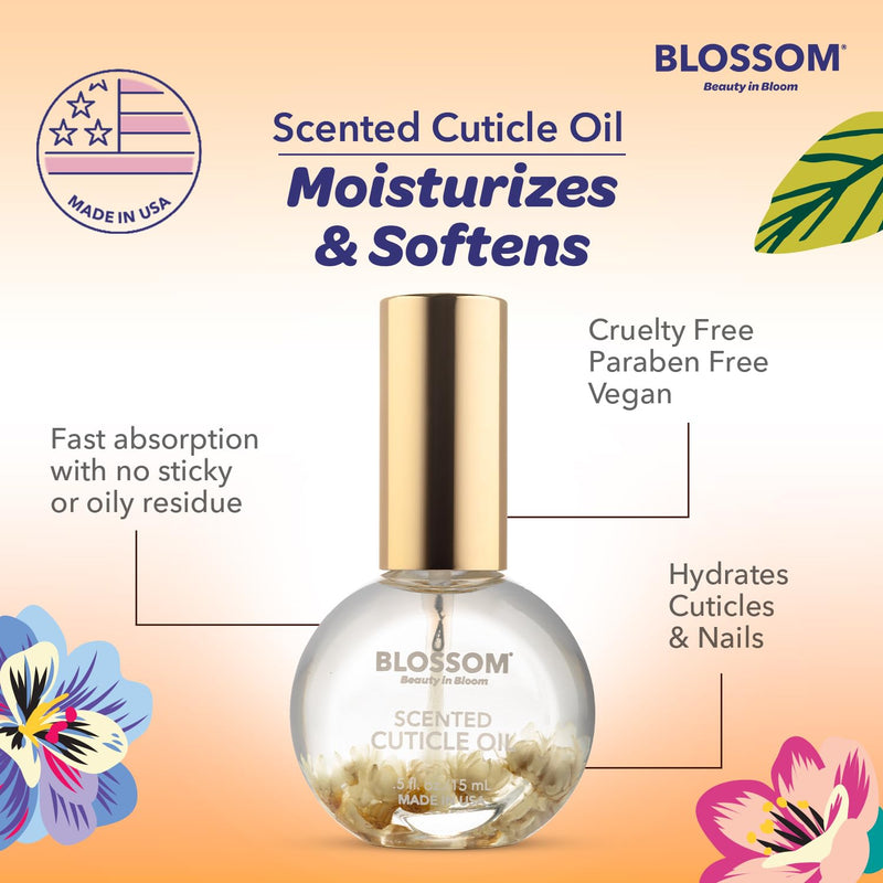 Blossom - Cuticle Oil - Glazed Donut 0.5 oz (2 Pack)