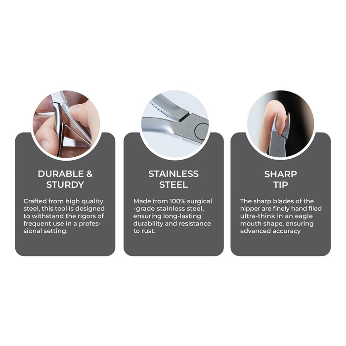 Nghia - Cuticle Nippers D-01 (Jaw 14) (5 Pack)