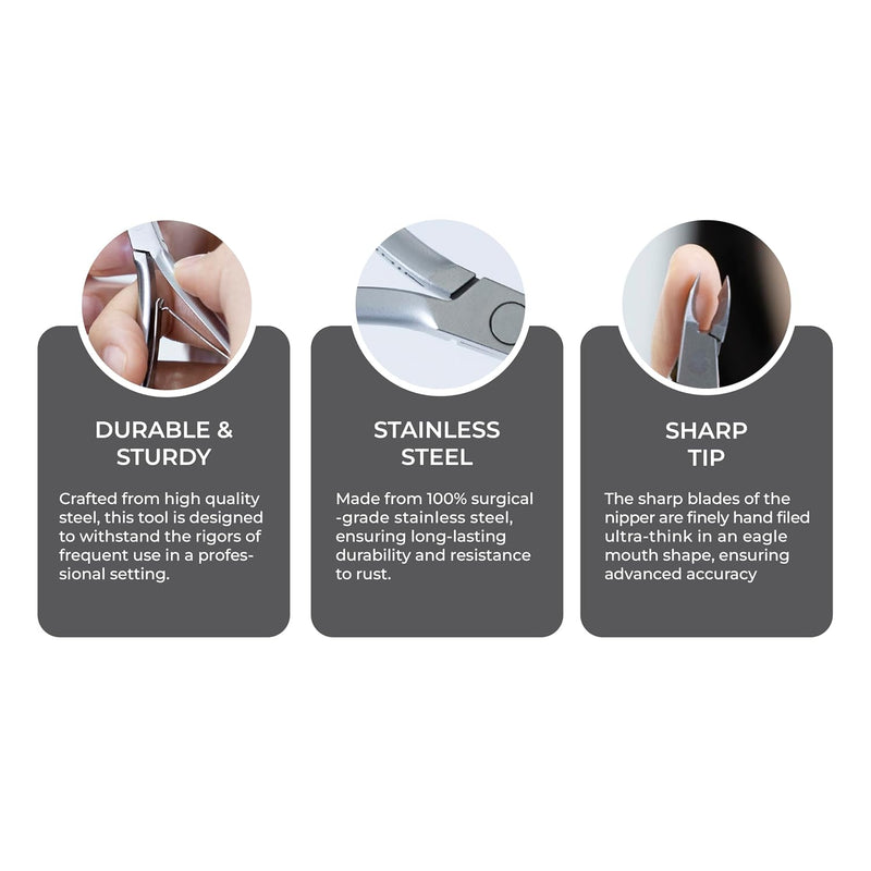 Nghia - Cuticle Nippers D-03 (Jaw 16) (5 Pack)