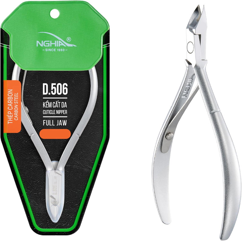 Nghia - D506 Cuticle Nippers Full Jaw Hard Steel One Spring