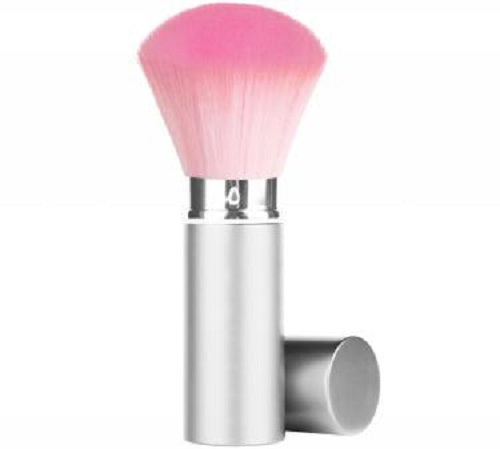 Retractable Premium Facial/Dust Brush Medium | 2-Tone - Pink