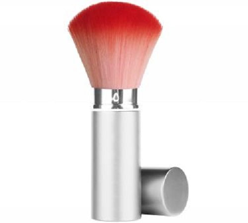 Retractable Premium Facial/Dust Brush Medium | 2-Tone - Red