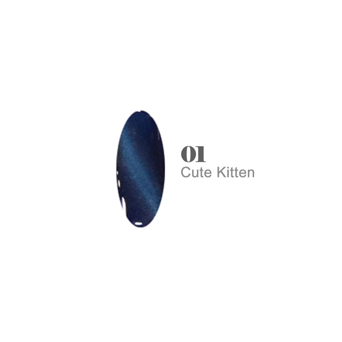 DND Cat Eyes Magnetic Gel Polish #01 Cute Kitten