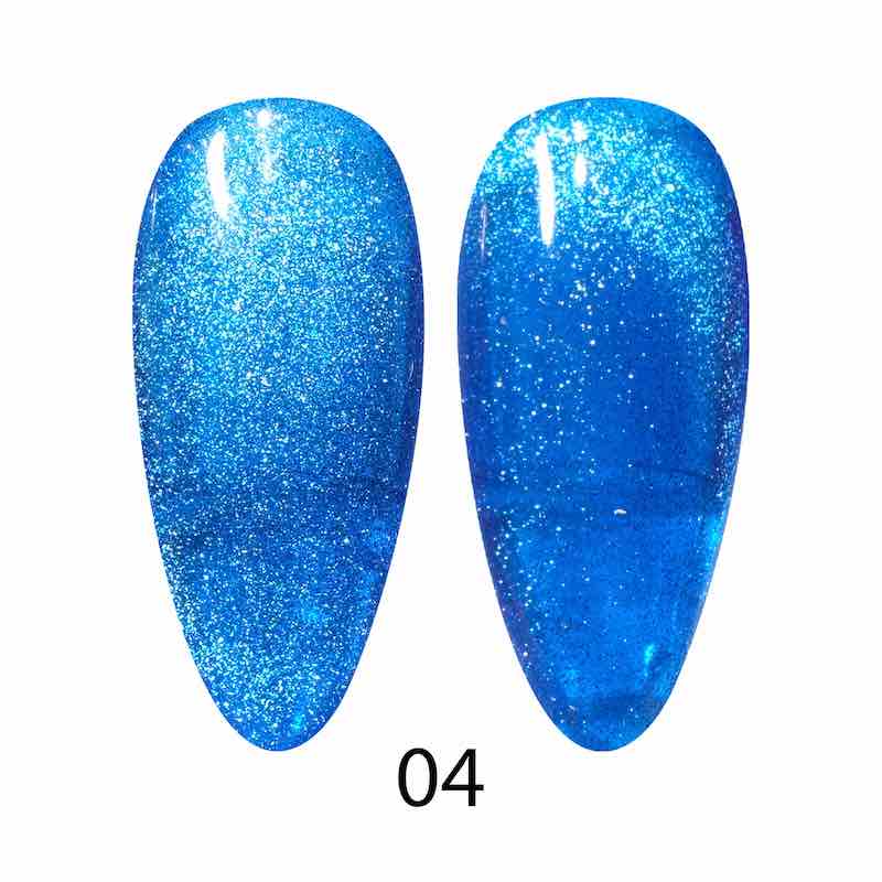 DND DC 9D Cat Eye Smoothie Galactic Sapphire #04 – 0.5 fl oz UV/LED Soak Off