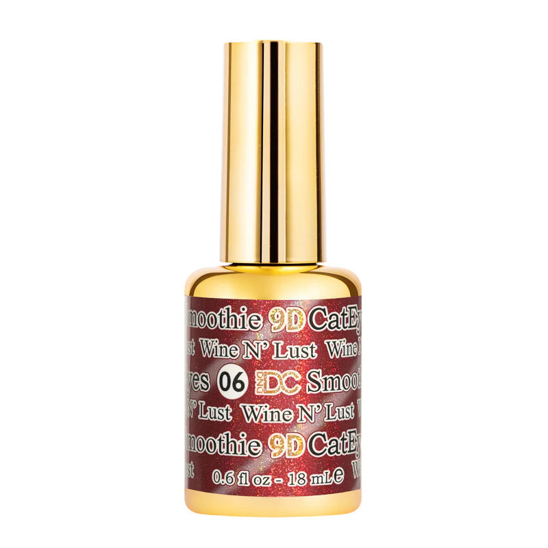 DND DC 9D Cat Eye Smoothie Wine N' Lust #06 – 0.5 fl oz UV/LED Soak Off