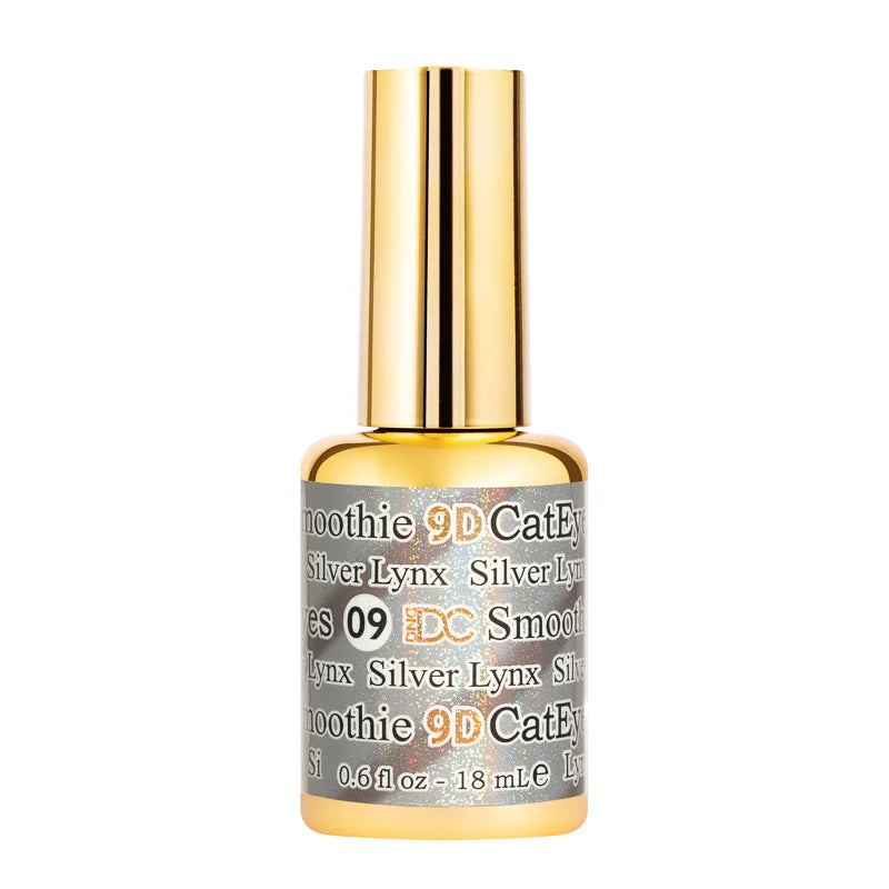 DND DC 9D Cat Eye Smoothie Silver Lynx #09 – 0.5 fl oz UV/LED Soak Off
