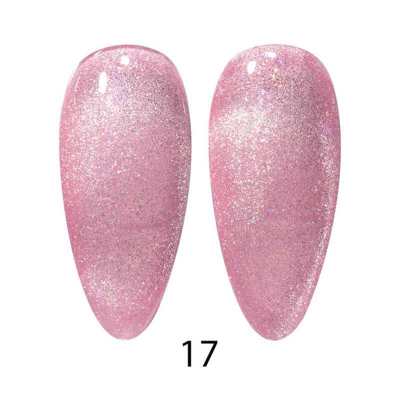 DND DC 9D Ojo de gato Unicornio Hada de ballet n.° 17 – 0,5 fl oz UV/LED Soak Off