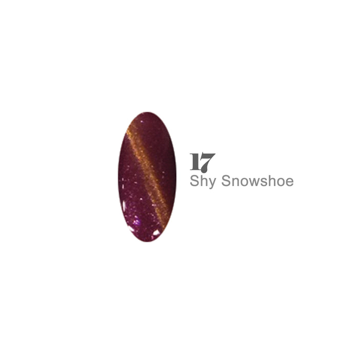 DND Cat Eyes Magnetic Gel Polish #17 Shy Snowshoe