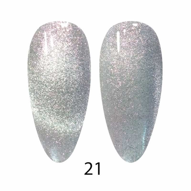 DND DC 9D Unicornio Ojo de Gato Holo Bailarín #21 – 0.5 fl oz UV/LED Soak Off