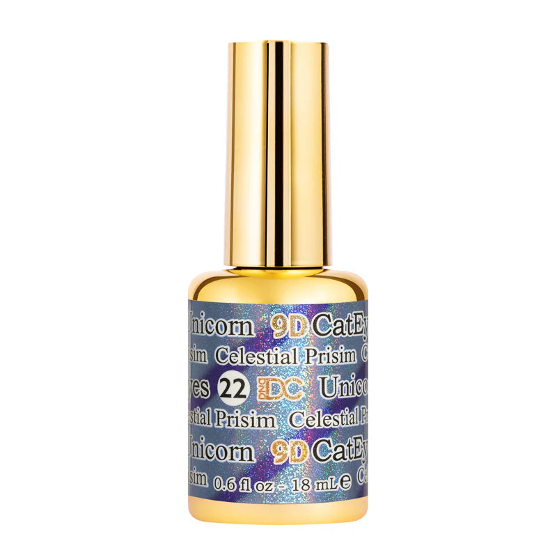 DND DC 9D Ojo de Gato Unicornio Prisma Celestial #22 – 0.5 fl oz UV/LED Soak Off
