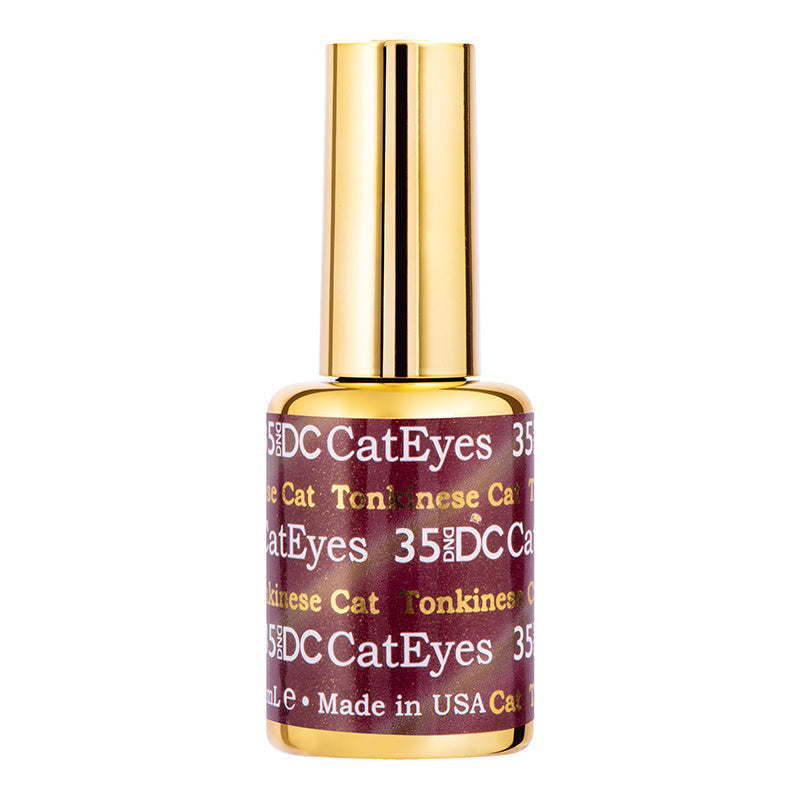 Esmalte de uñas magnético DND Cat Eyes #35 Gato Tonkinés – Herramienta para decoración de uñas