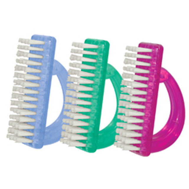 DL-C77 Translucent Nail Brush (Assorted Colors) (4 Pcs)
