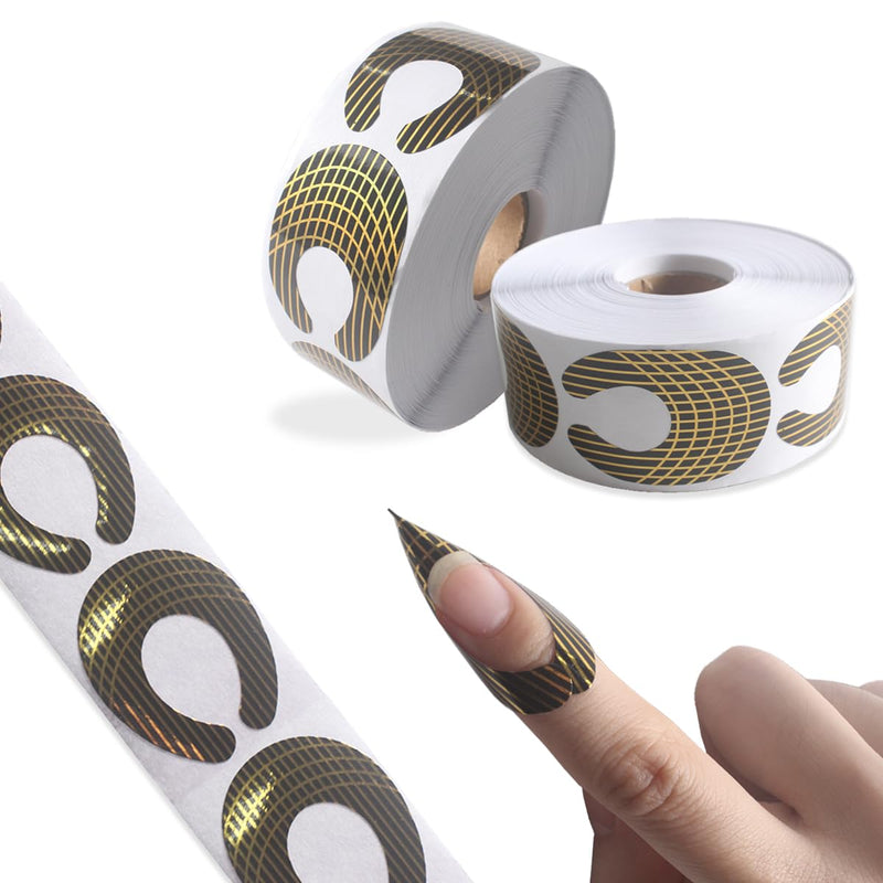 DL Professional - C196 Horseshoe Extension Nail Forms (500 Pcs)