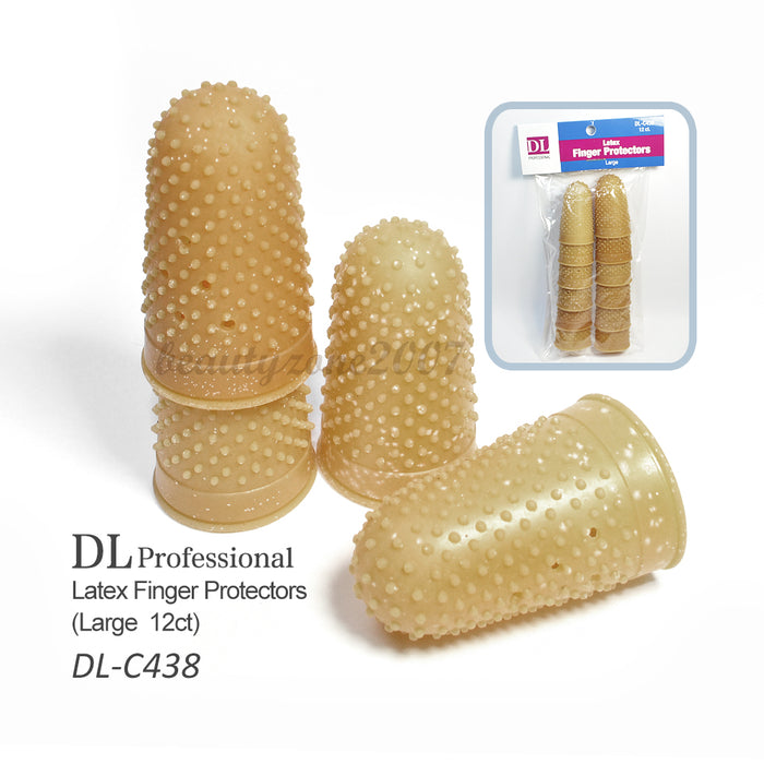 DL Professional - C438 Latex Finger Protectors - Large 12ct/pk