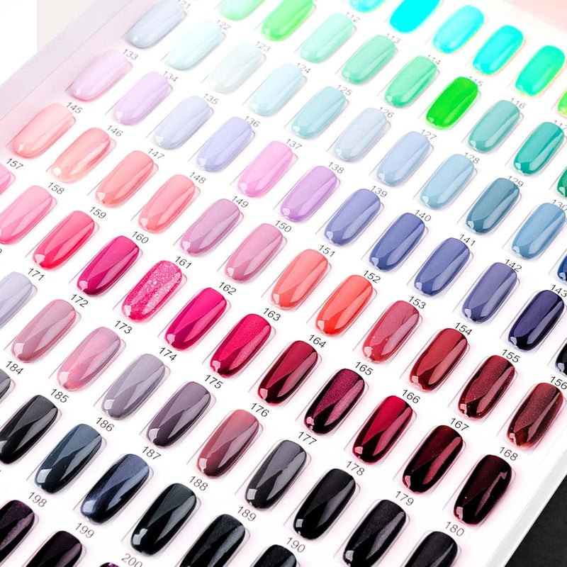 DL Professional - Catálogo de colores de uñas C448 con 216 puntas de uñas postizas 