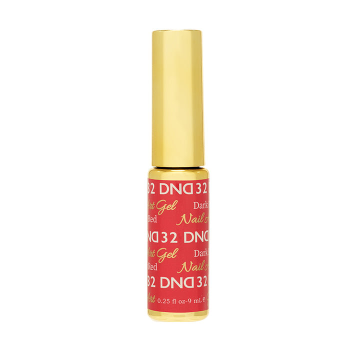 DND - Gel Nail Art Liner - #32 Dark Red