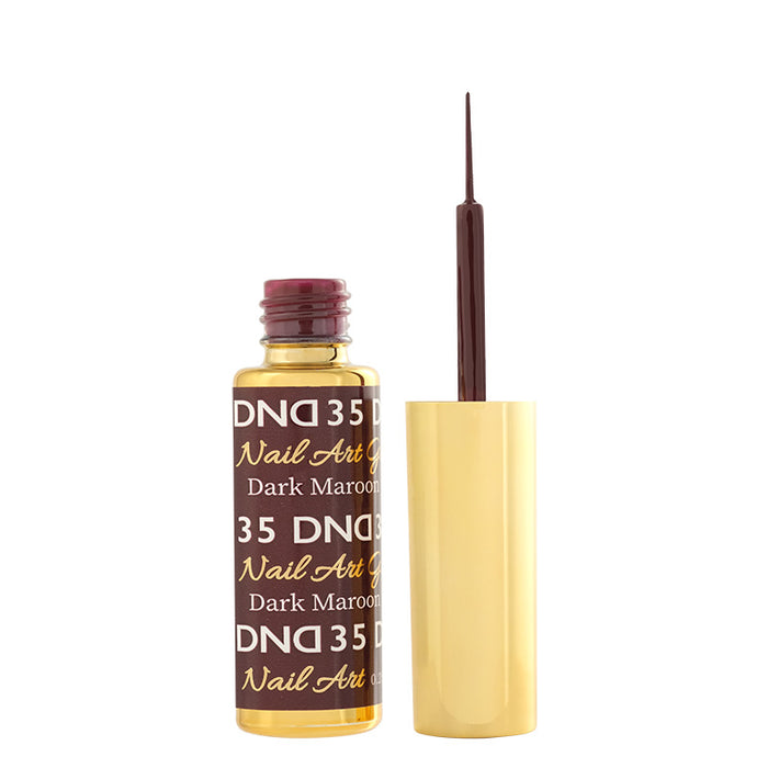 DND - Gel Nail Art Liner - #35 Dark Maroon