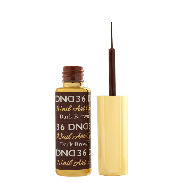 DND - Gel Nail Art Liner - #36 Dark Brown