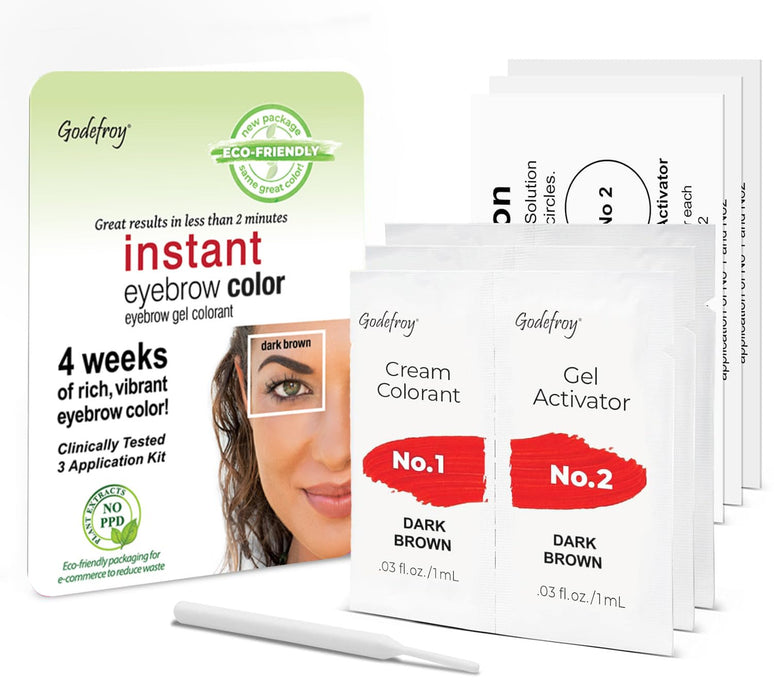 Godefroy - Instant Eyebrow Tint 3 Applications (Dark Brown)