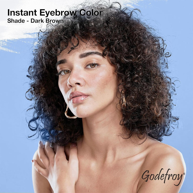 Godefroy - Tinte instantáneo para cejas - Marrón oscuro - 3 aplicaciones