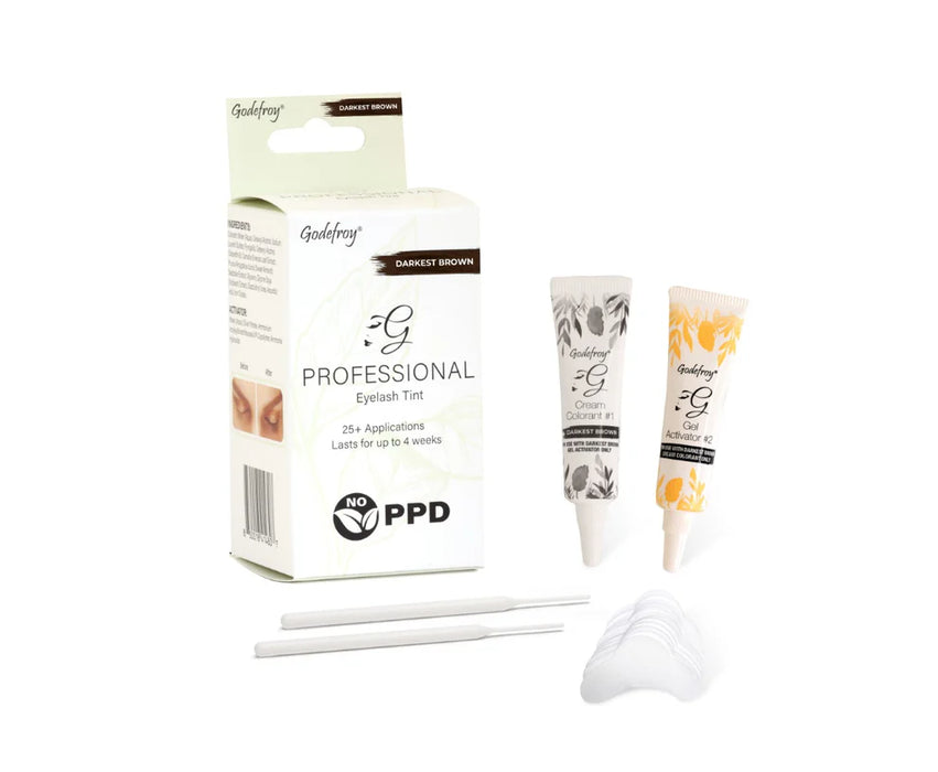Godefroy Professional - Eyelash Tint Kit - Darkest Brown 25 Apps