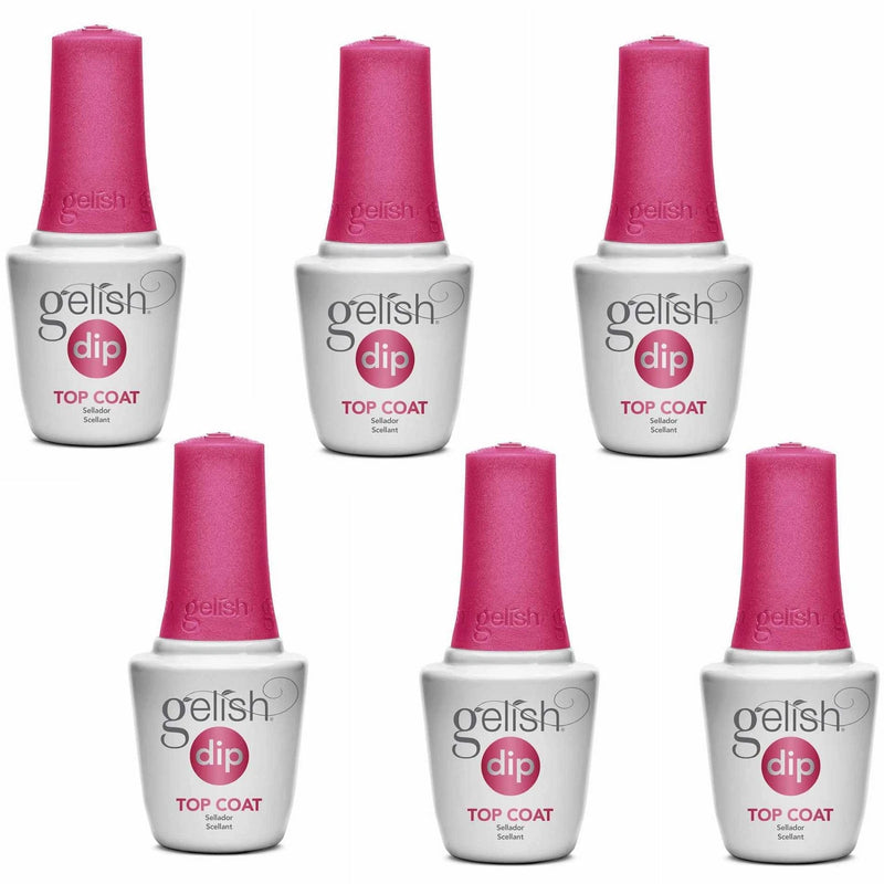 Gelish Dip - Top Coat 0.5 oz (6 Pack)