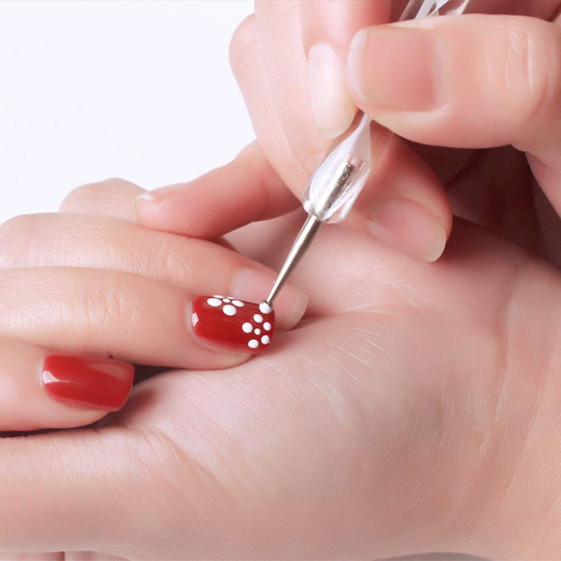 2 Way Dotting Pen Tool Nail Art Tip Dot Paint Manicure kit (5pc)